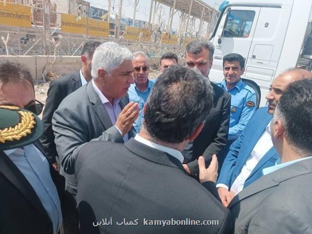 معاونین گمرک ایران از گمرک مرزی مهران بازدید کردند