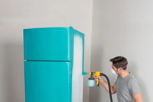 تجربه ای متفاوت از رنگ آمیزی یخچال با مستر تعمیراتی