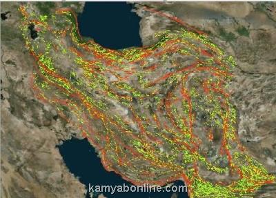 جدید ترین داده های ماهواره ای درباره گسل شمال تهران